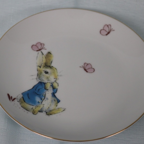 BEATRIX POTTER PETER RABBIT EASTER 4 ASSORTED APPETIZER PLATES - NEW - Picture 5 of 8
